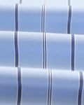 wax london men's Halcomb - Blue Stripe Viscose Shirt