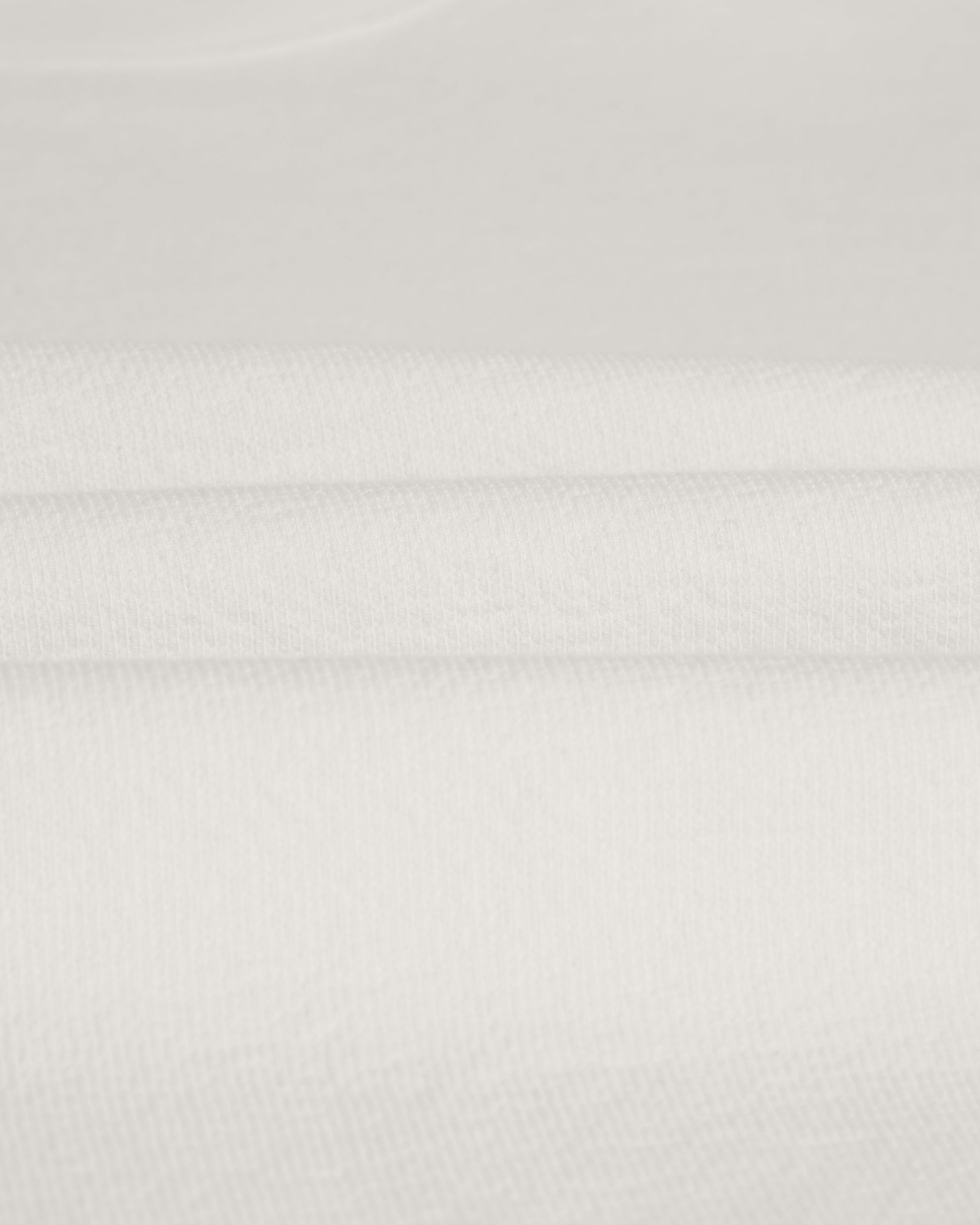 wax london men's Hayden - Ecru Textured Organic Cotton Long Sleeve T-Shirt