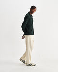 wax london men's Hays - Dark Green Structured Waffle Overshirt