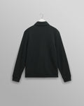 wax london men's Hays - Dark Green Structured Waffle Overshirt