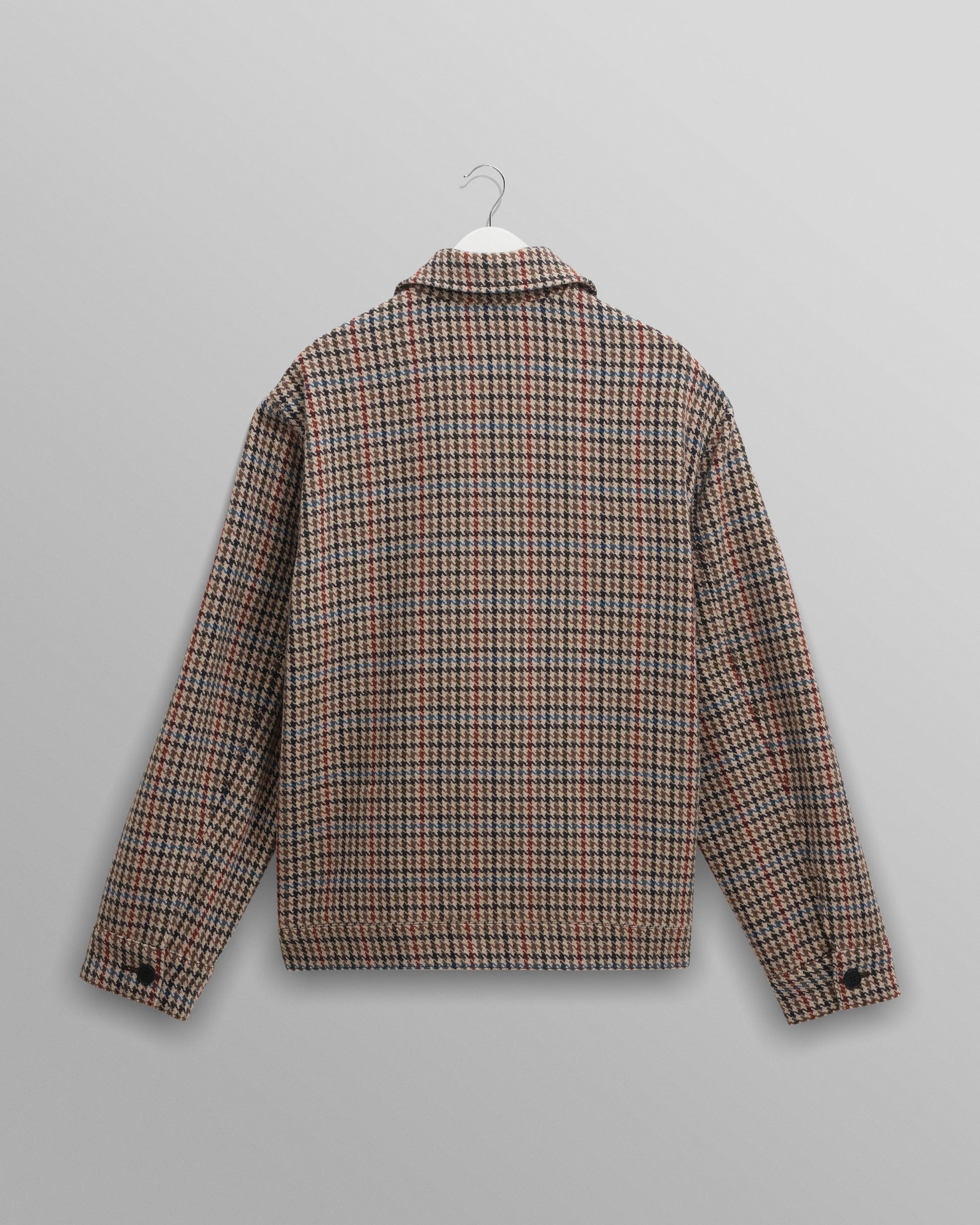 wax london men's Heath - Natural Houndstooth Check Jacket