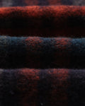 wax london men's Heath - Navy And Multicolour Wool Check Jacket