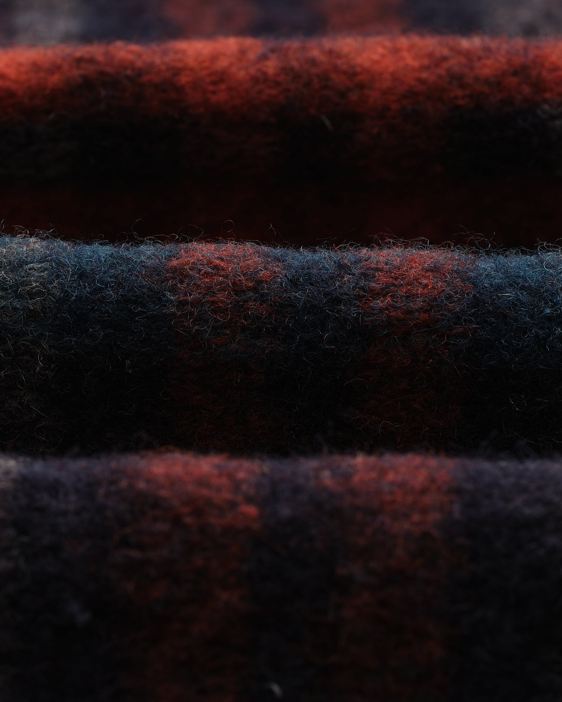 wax london men's Heath - Navy And Multicolour Wool Check Jacket