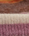 wax london men's Hill - Oatmeal Brush Stripe Wool Beanie