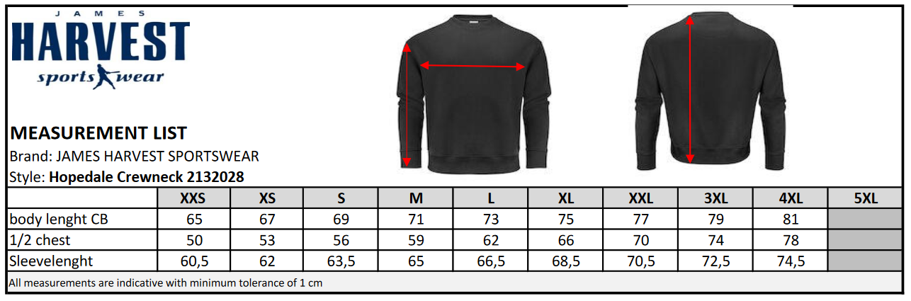 James Harvest Hopedale Unisex Crewneck Sweatshirt | Heavyweight | Organic Cotton Blend | 6 Colours | 2XS-4XL - Sweatshirt - Logo Free Clothing