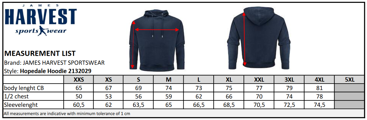 James Harvest Hopedale Unisex Hoodie | Heavyweight | Organic Cotton Blend | 6 Colours | 2XS-4XL - Hoodie - Logo Free Clothing