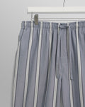 wax london men's Hutton - Blue And Ecru Oxford Stripe Lounge Trouser