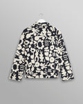 wax london men's Iggy - Navy And Ecru Spin Jacquard Jacket