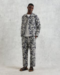 wax london men's Iggy - Navy And Ecru Beach Jacquard Jacket