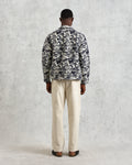 wax london men's Iggy - Navy And Ecru Beach Jacquard Jacket