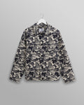wax london men's Iggy - Navy And Ecru Beach Jacquard Jacket