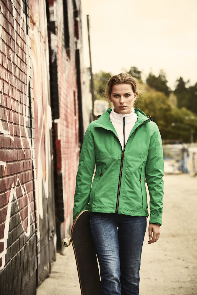 James Harvest Flat Track- Ladies Hooded Sport Shell Jacket. 7 Colours. XS-2XL - Summer Jacket - Logo Free Clothing