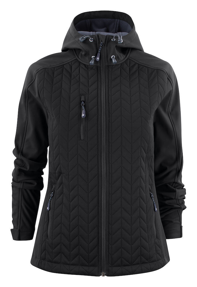 James Harvest Myers Jacket- Ladies Softshell & Quilted Hybrid Jacket. 3 Colours. XS-2XL - Winter Jacket - Logo Free Clothing