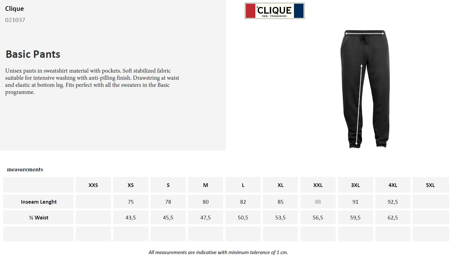 Clique Basic Joggers | Unisex | Soft Touch Lounge Wear | Anti Pilling | 6 Colours | XS-3XL - Trousers - Logo Free Clothing
