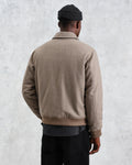 wax london men's Knoll - Natural Wool Bomber Jacket