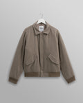 wax london men's Knoll - Natural Wool Bomber Jacket