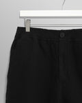 wax london men's Kurt - Black Honeycomb Cotton Shorts