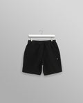 wax london men's Kurt - Black Honeycomb Cotton Shorts