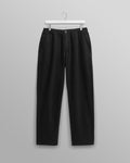 wax london men's Kurt - Black Organic Cotton Trousers