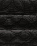 wax london men's Kurt - Black Petal Quilt Trousers