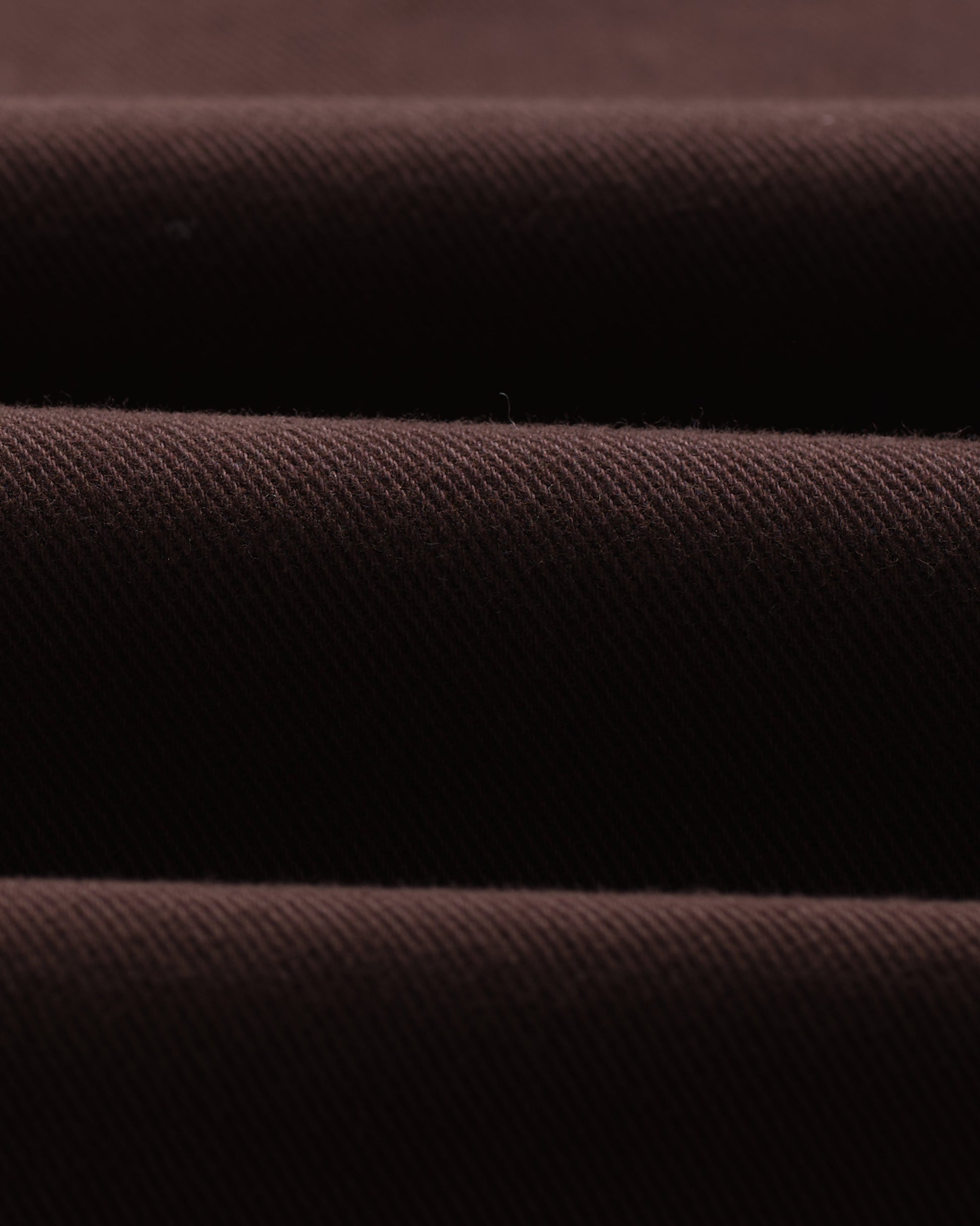 wax london men's Kurt - Dark Brown Organic Cotton Trousers