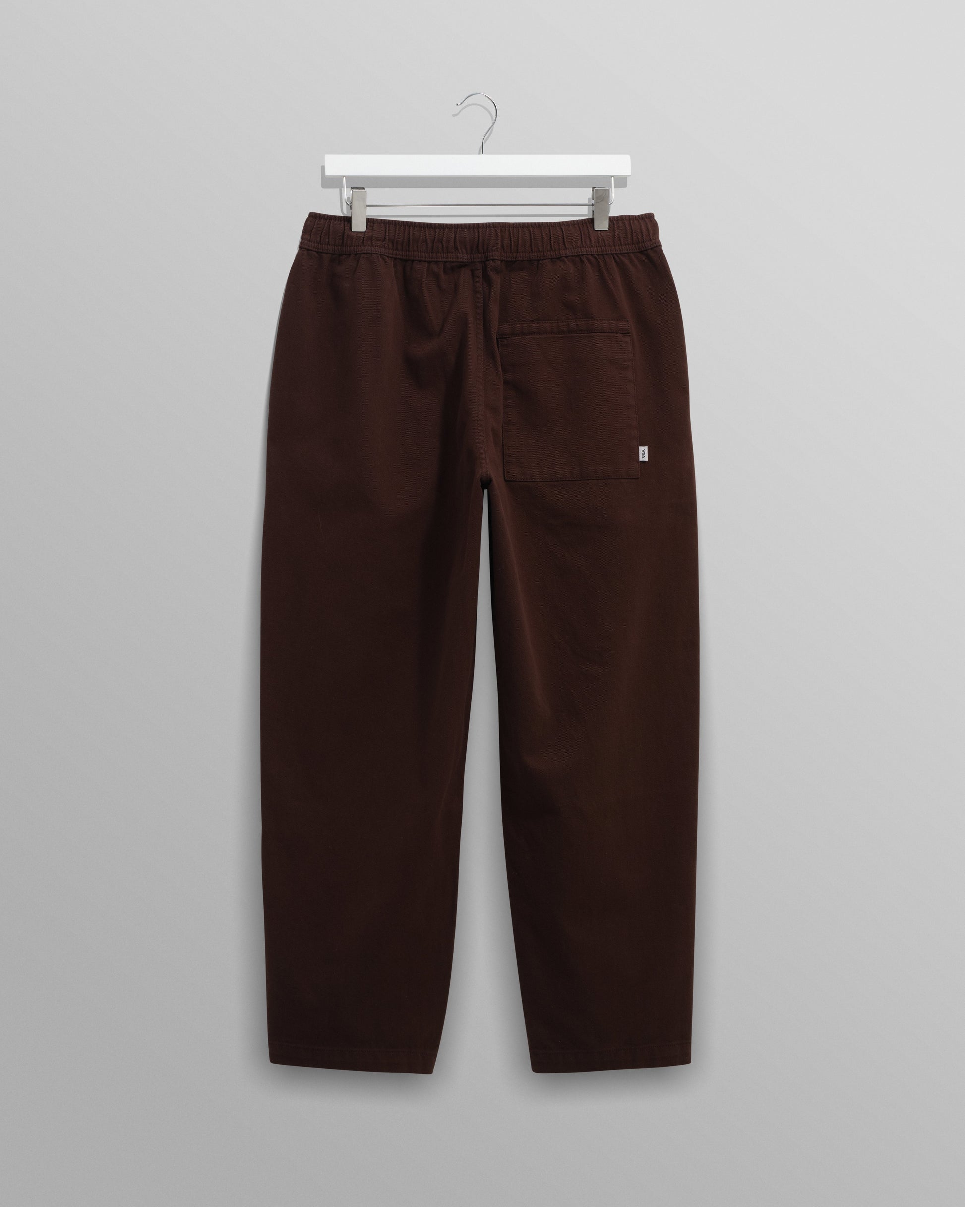 wax london men's Kurt - Dark Brown Organic Cotton Trousers
