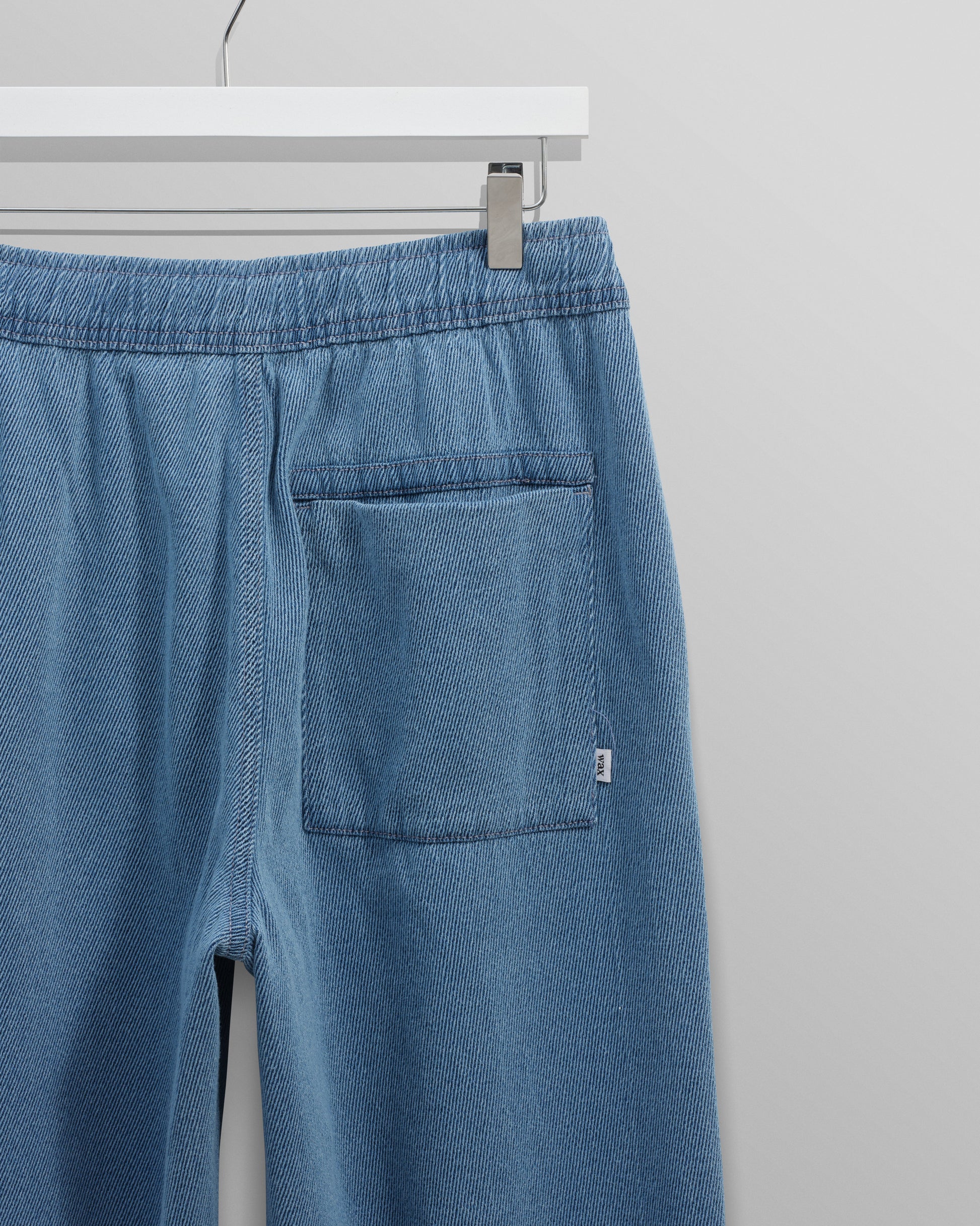 wax london men's Kurt - Indigo Organic Cotton Trousers