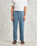 wax london men's Kurt - Indigo Organic Cotton Trousers