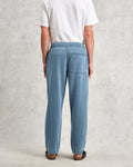 wax london men's Kurt - Indigo Organic Cotton Trousers