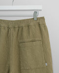 wax london men's Kurt - Khaki Honeycomb Cotton Shorts