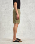 wax london men's Kurt - Khaki Honeycomb Cotton Shorts