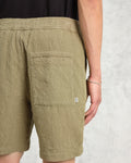 wax london men's Kurt - Khaki Honeycomb Cotton Shorts