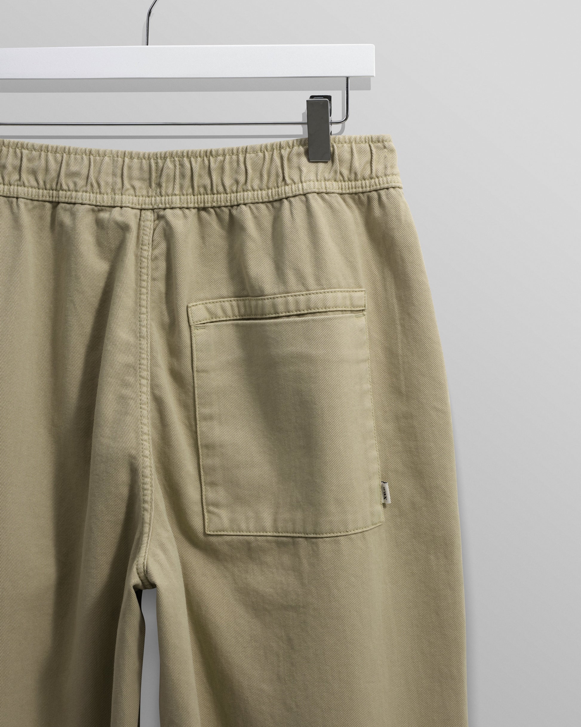 wax london men's Kurt - Light Khaki Organic Cotton Trousers