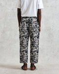 wax london men's Kurt - Navy And Ecru Beach Jacquard Trousers