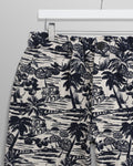 wax london men's Kurt - Navy And Ecru Beach Jacquard Trousers
