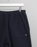 wax london men's Kurt - Navy Honeycomb Cotton Shorts