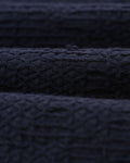 wax london men's Kurt - Navy Honeycomb Cotton Shorts
