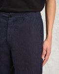 wax london men's Kurt - Navy Honeycomb Cotton Shorts