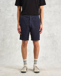 wax london men's Kurt - Navy Honeycomb Cotton Shorts