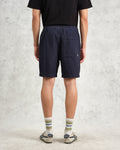 wax london men's Kurt - Navy Honeycomb Cotton Shorts