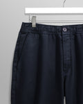 wax london men's Kurt - Navy Organic Cotton Trousers