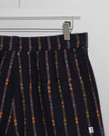 wax london men's Kurt - Navy Stripe Shorts