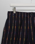 wax london men's Kurt - Navy Stripe Shorts