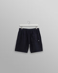 wax london men's Kurt - Navy Two-Tone Linen Shorts