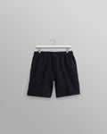 wax london men's Kurt - Navy Two-Tone Linen Shorts