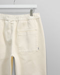 wax london men's Kurt - Off White Organic Cotton Trousers