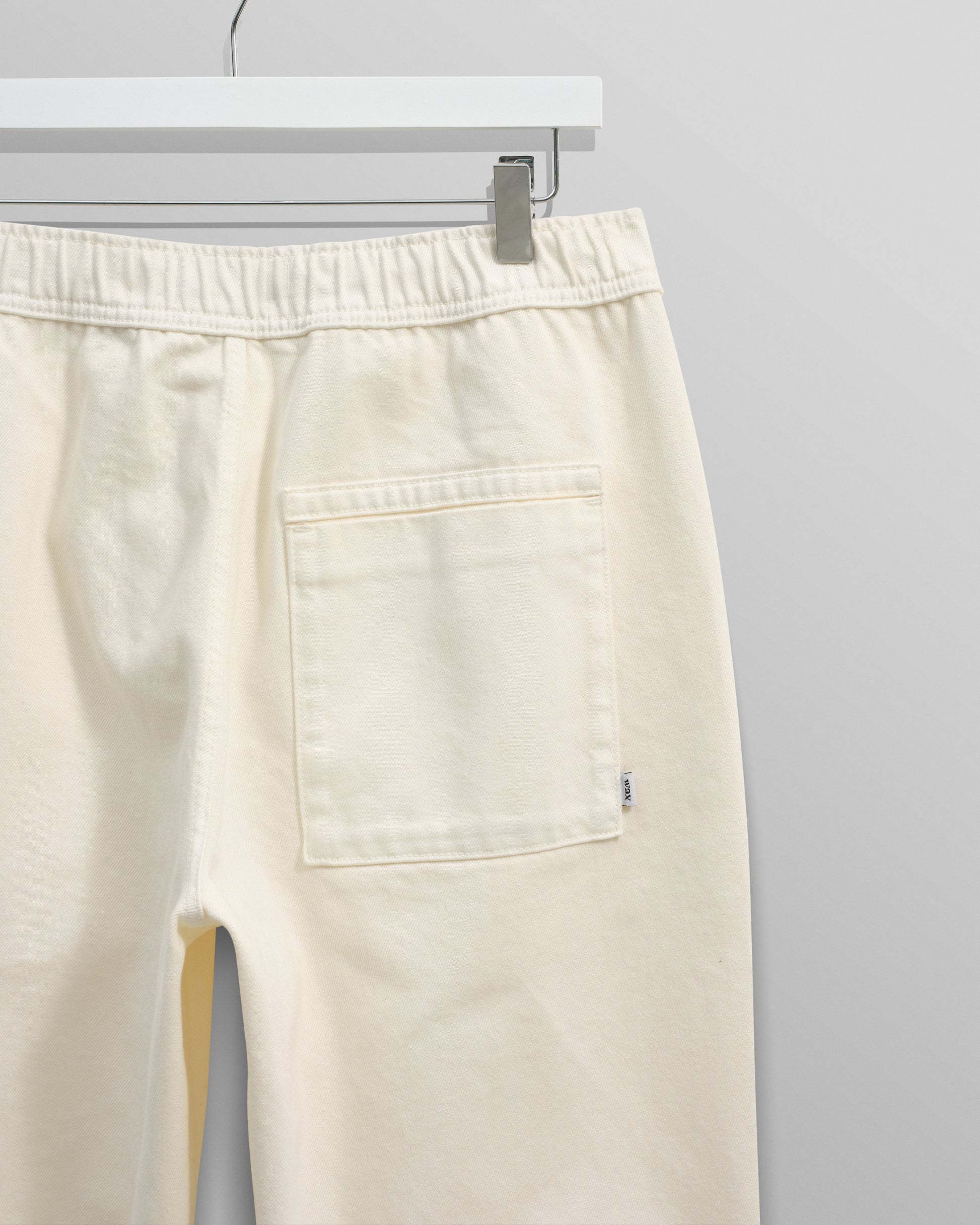 wax london men's Kurt - Off White Organic Cotton Trousers