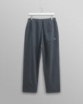 wax london men's Kurt - Petrol Blue Organic Cotton Trousers