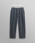 wax london men's Kurt - Petrol Blue Organic Cotton Trousers