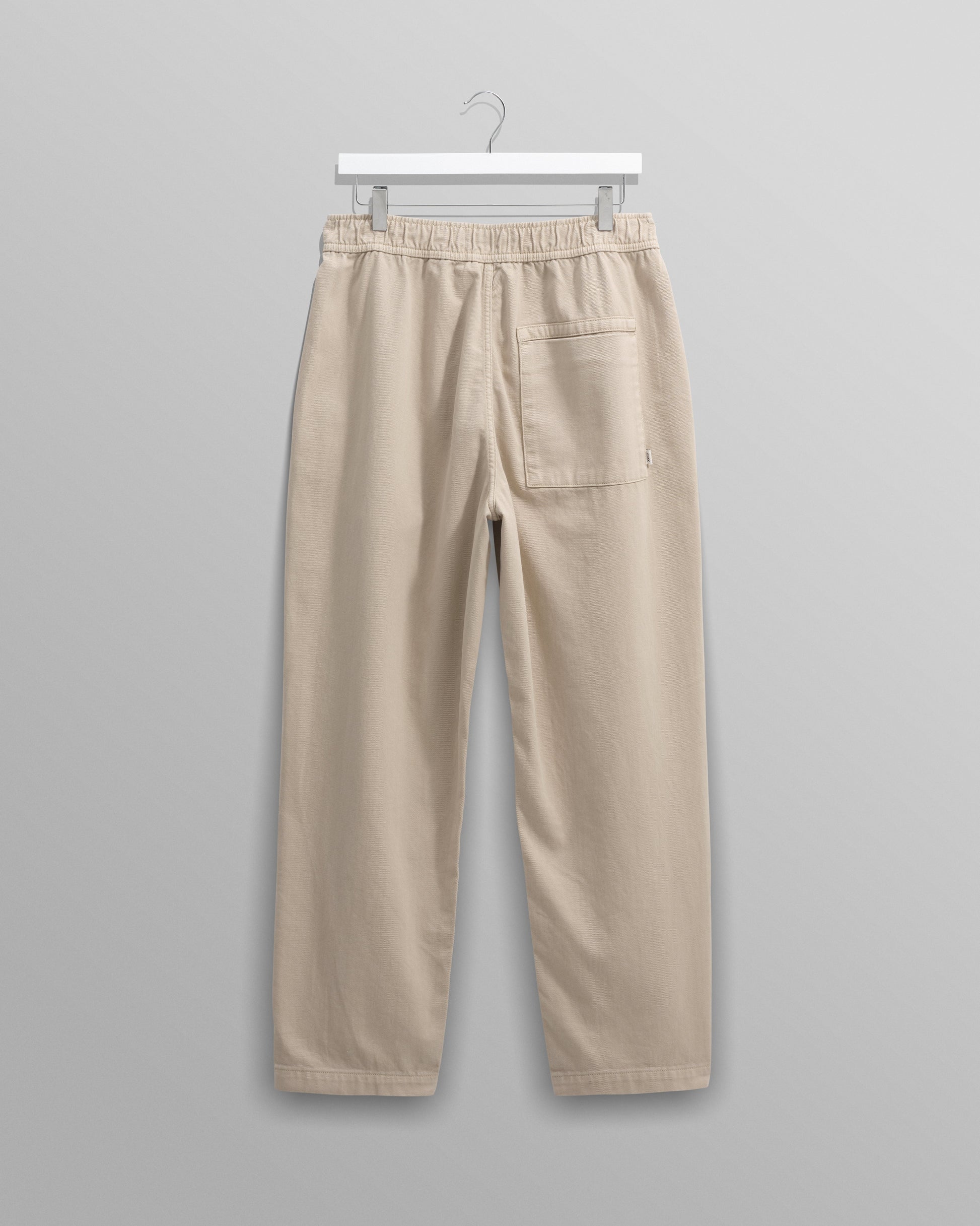 wax london men's Kurt - Stone Organic Cotton Trousers